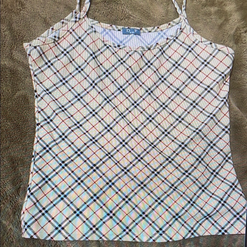 Plaid Spaghetti Strap Top